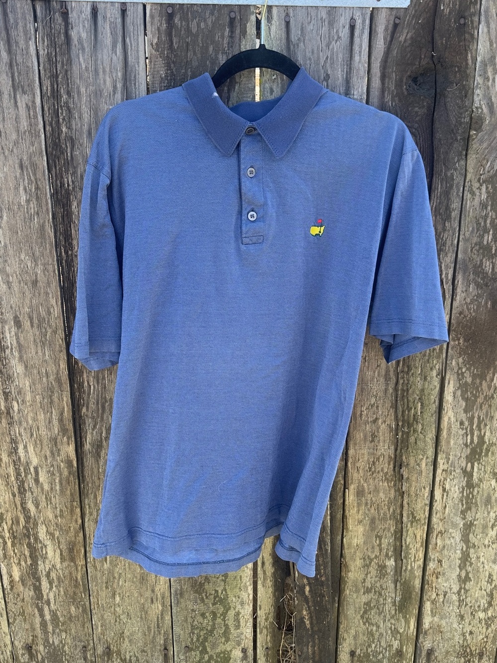Men's masters clubhouse collection Blue Polo Shirt